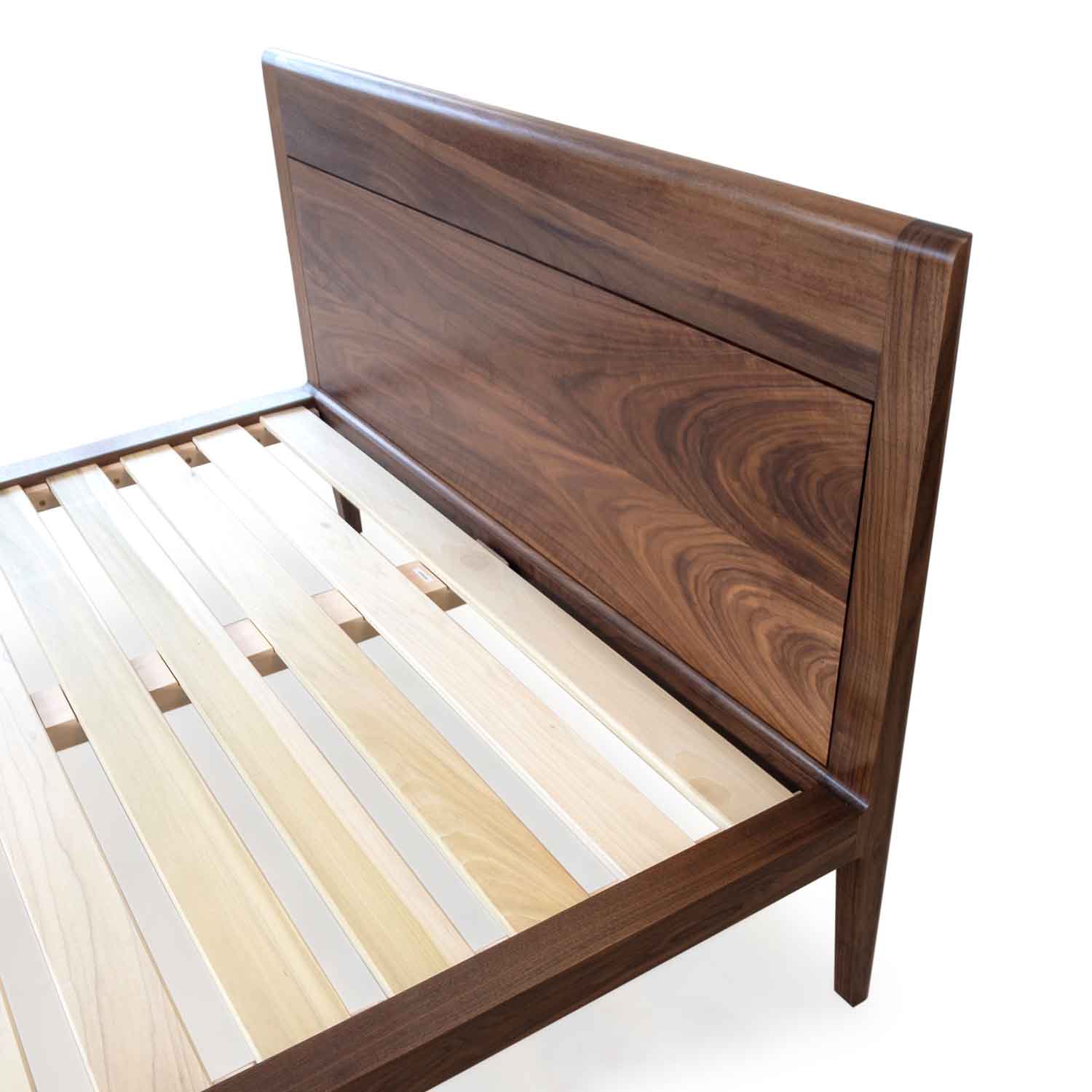 Walnut Platform Bed No 1 Modern Wood, Walnut Bed Frame King
