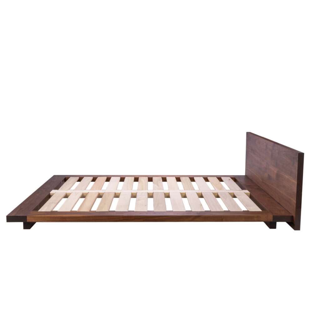 Platform Bed No. 3 - Wide Rectangular Solid Wood Platform Bed - Wilbur ...