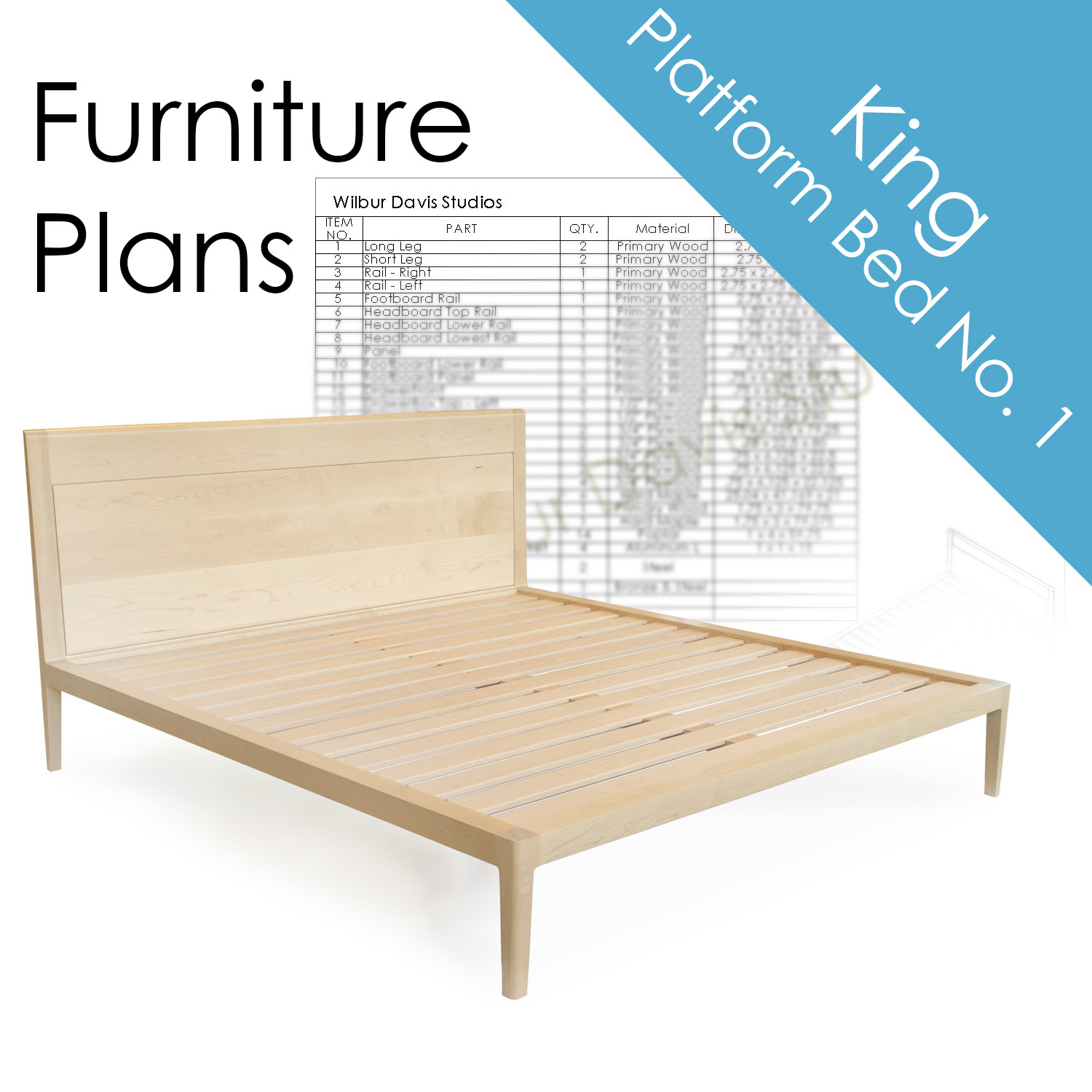 Diy Woodworking Plans Platform Bed No, How To Build A Platform Bed King Size